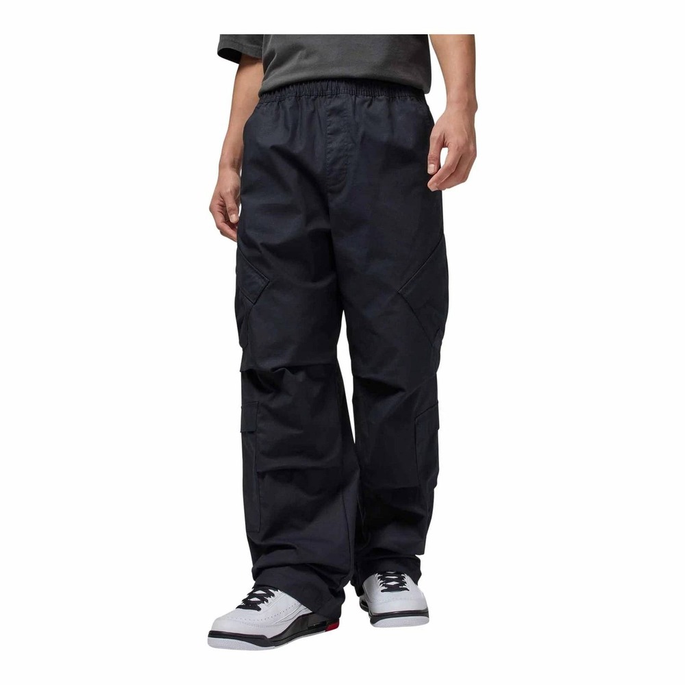 Jordan Mens Black Loose Fit Ripstop Cargo Pants HV0530-010 Medium NWT